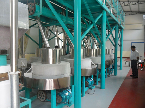 預防石磨面粉機堵塞的方法 石磨面粉機